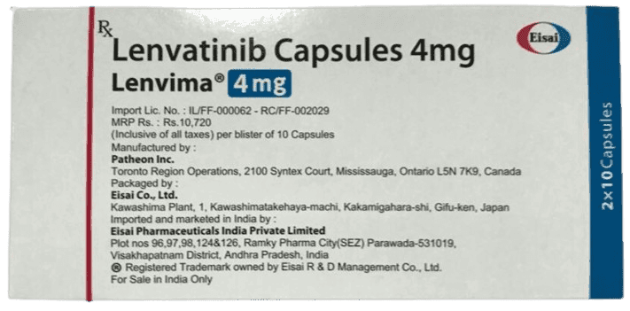 Lenvima 4 mg Capsules