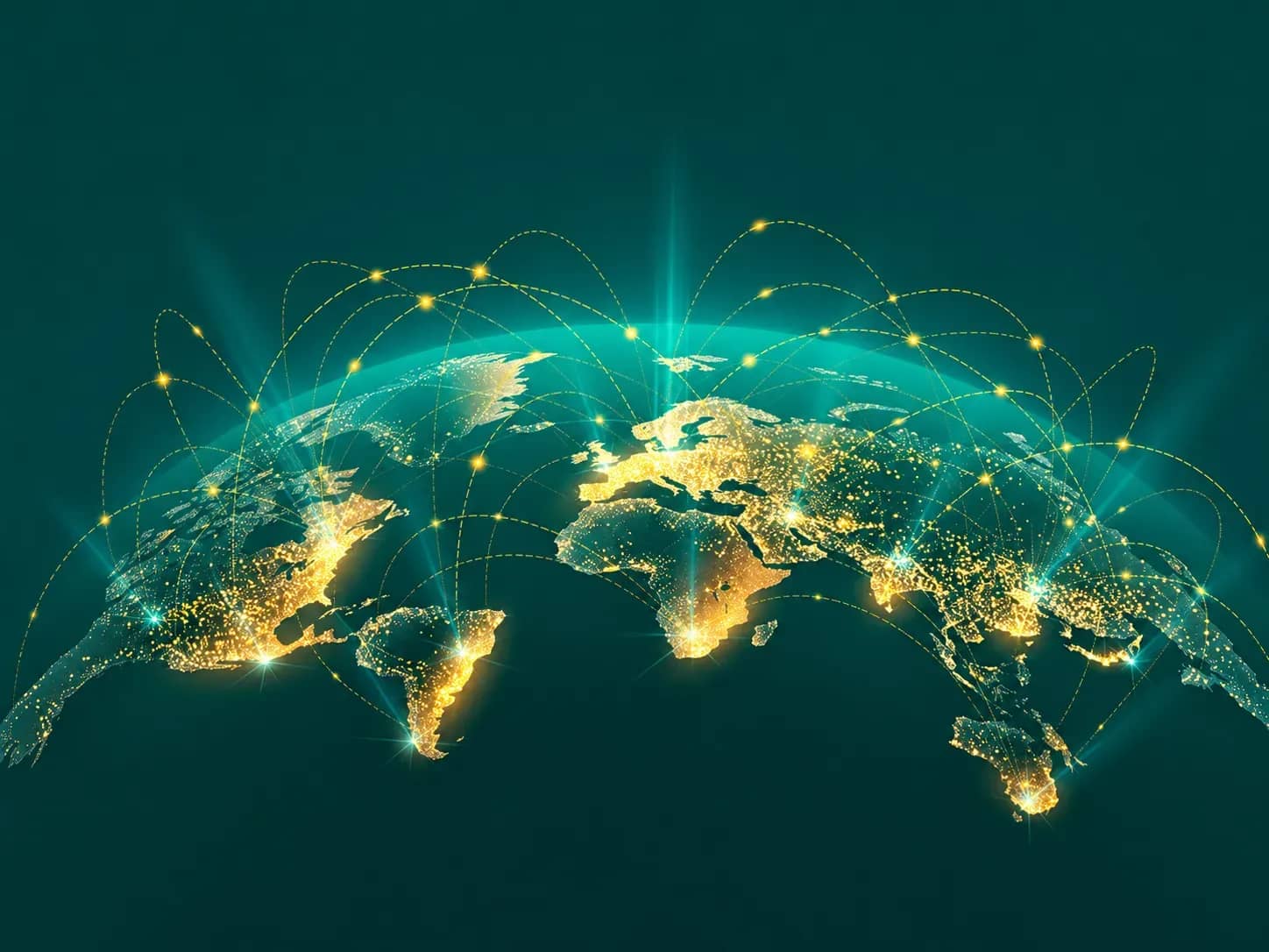 Global connected vector networking grid