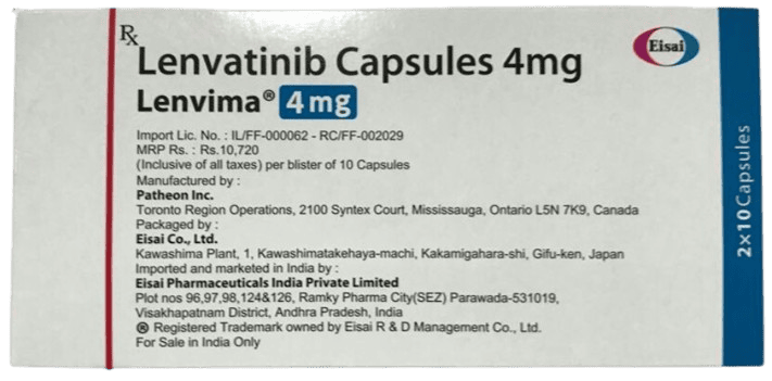 Lenvima 4 mg Capsules