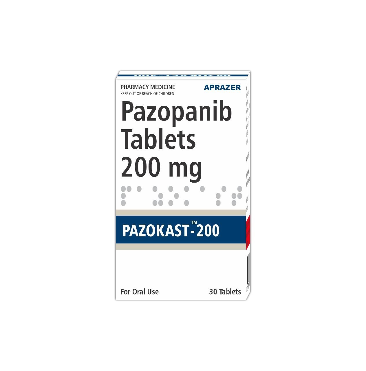 Pazopanib Tablets - Pazokast 200
