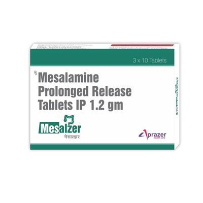 Mesalzer -Mesalamine Prolonged Release Tablets IP 1.2 gm